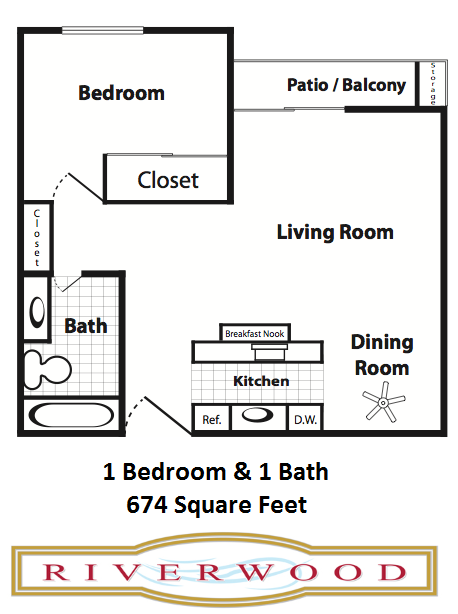 1 Bedroom / 1 Bath