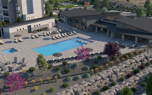 The Overlook at Keystone Canyon Apartments - Reno NV - Overview of Pool & Clubhouse
