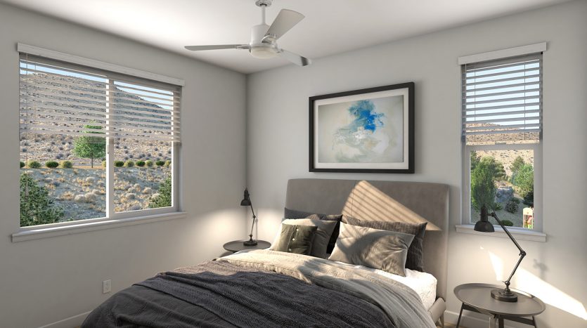 The Overlook at Keystone Canyon Apartments - Reno NV - Two Bedroom - Master Bedroom & Window
